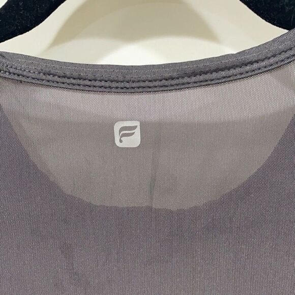 Fabletics Women’s Grey Mesh Trisha Sleeveless Muscle Workout Athletic Wear Sz S - Picture 4 of 5